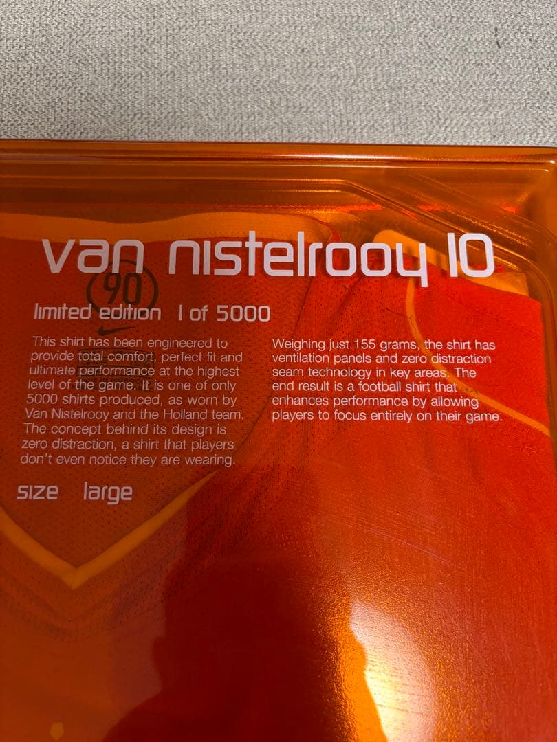 オランダ代表 van nistelrooy 10 限定版　シリアルナンバー入り