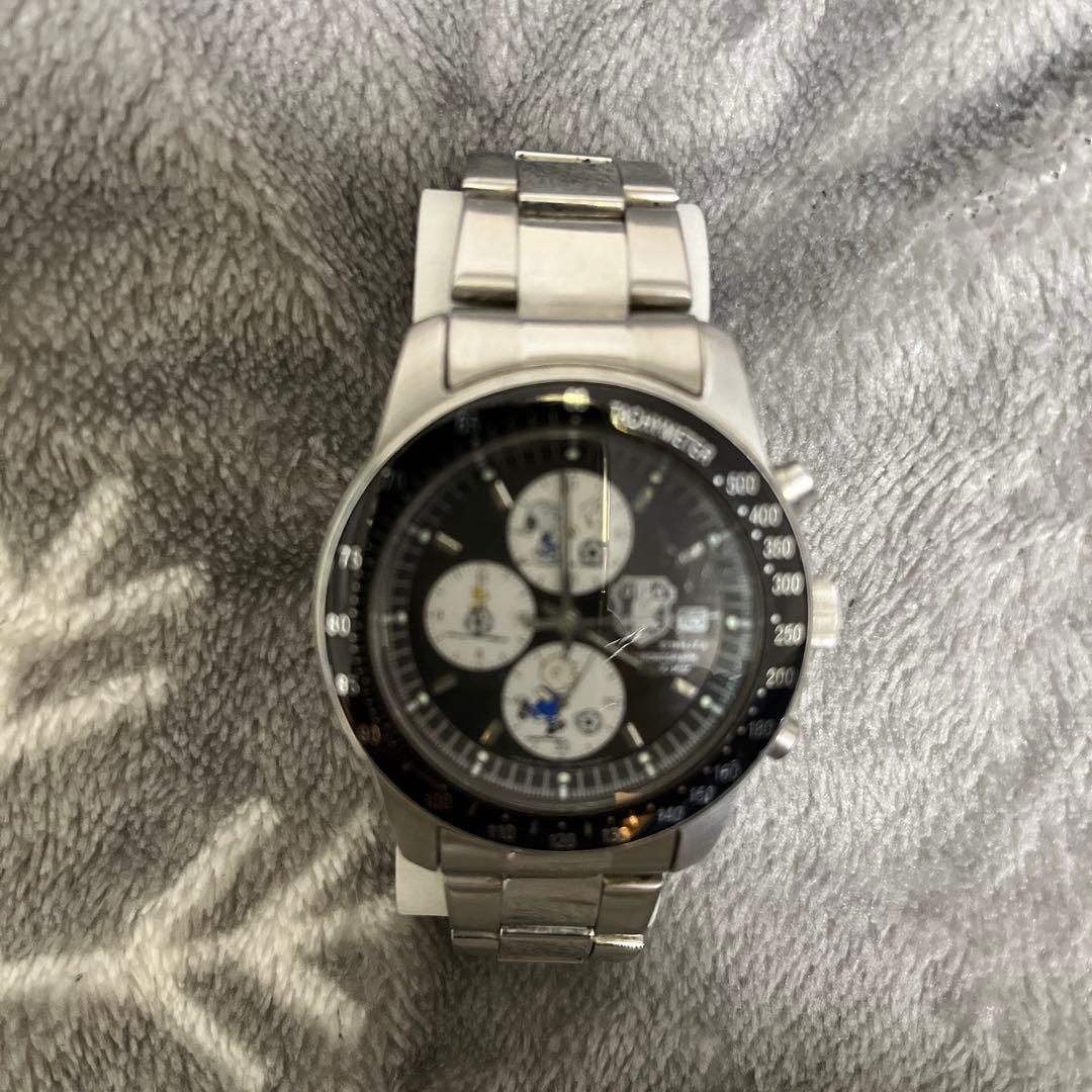 スヌーピー サッカー クロノグラフ腕時計 2002年限定　箱付 電池切れ