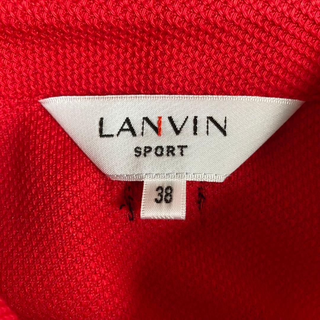 美品　LANVIN SPORT　（38）　ゴルフウェア　ポロワンピース　赤