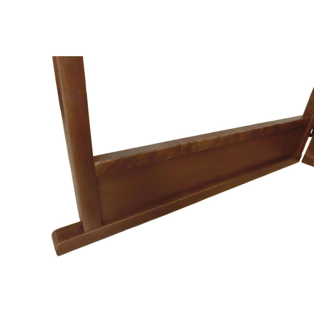 衣桁 服かけ ハンガー ② 国産 360度回転フック 腰板 付き