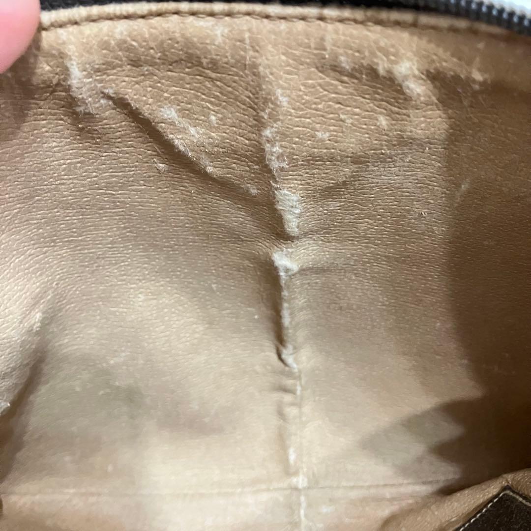 GUCCI オールドグッチ シェリーライン GG柄　レザーショルダーバッグ