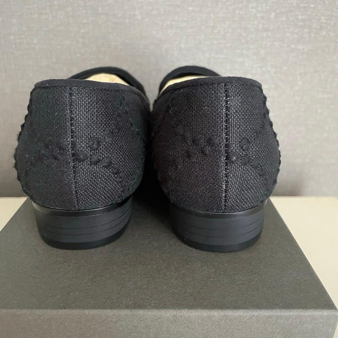 箱付き未使用✨ミナペルホネン kuu タンバリン ローファー オール黒 37