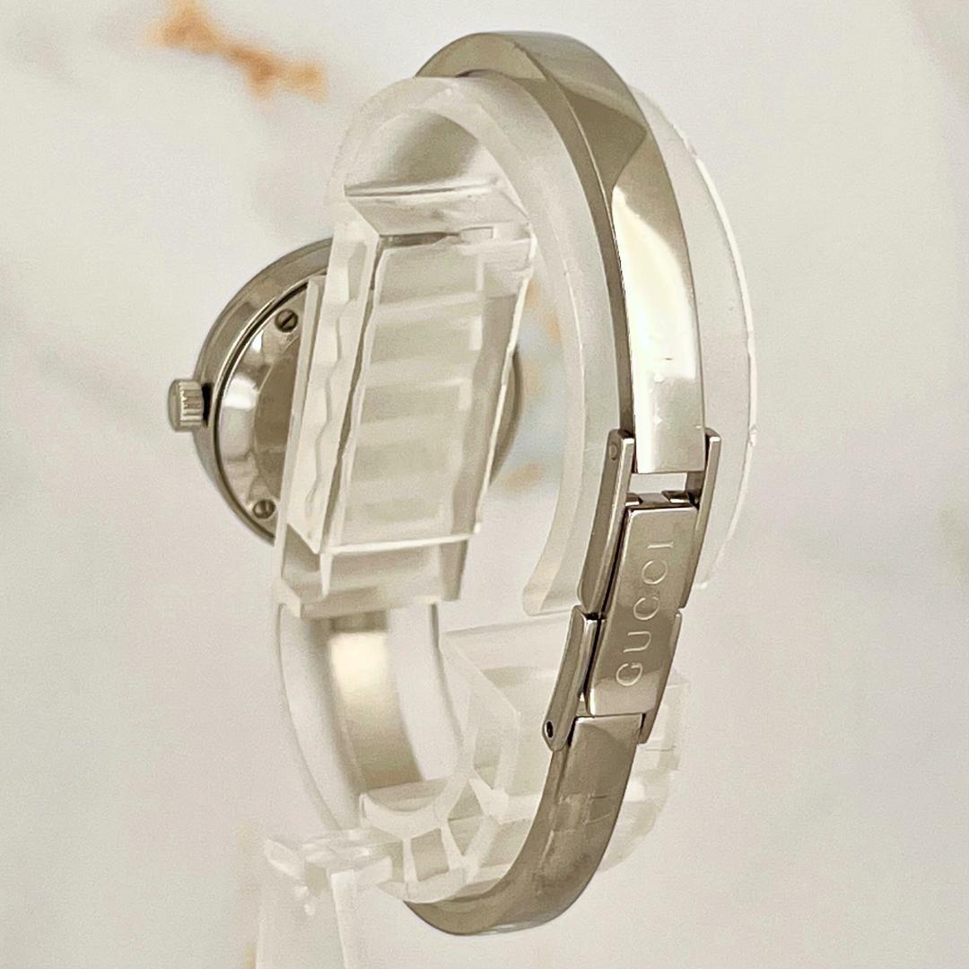 【美貴】稼働品・希少GUCCI 105 シェリーライン バングル 腕時計