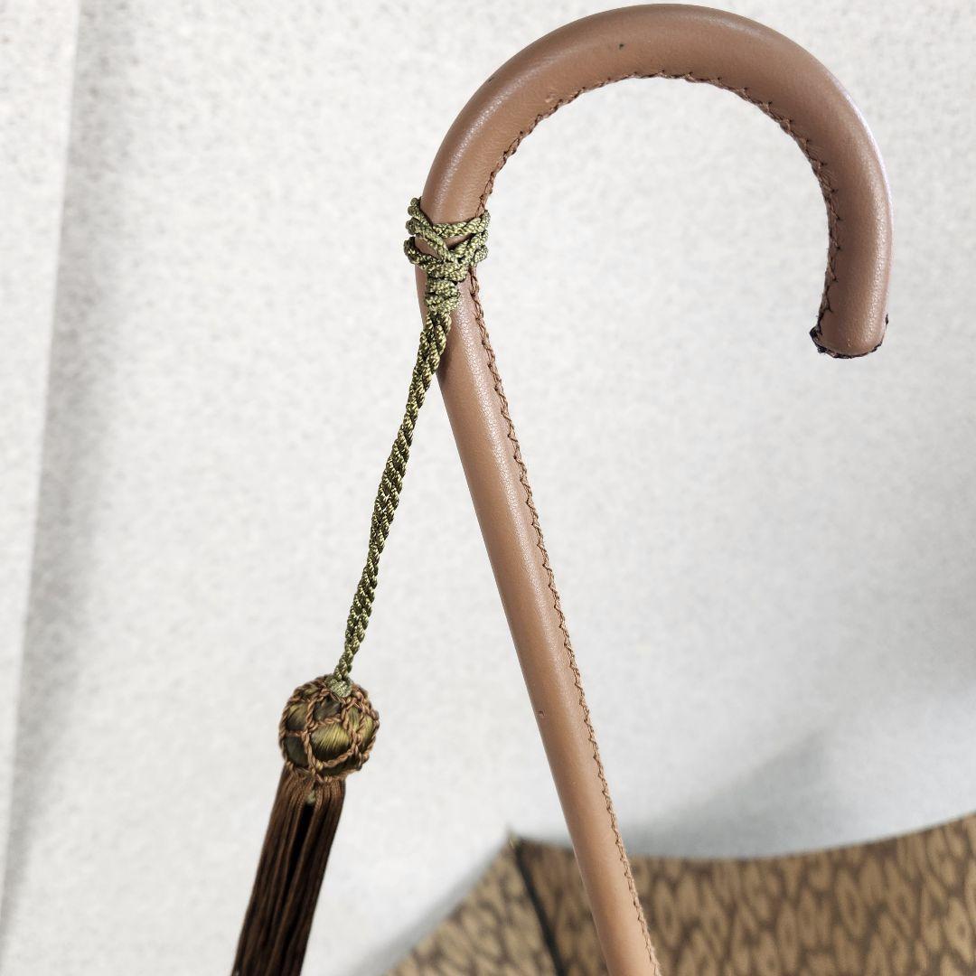 ⭐美品⭐フォックスアンブレラズ 長傘 レオパード 茶 タッセル