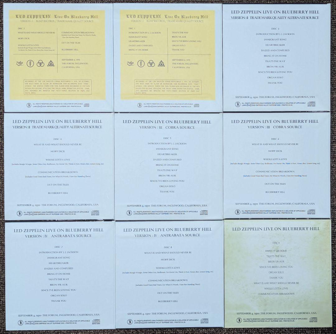 ズ*ン様 レッド・ツェッペリン:オン・ブルーベリー・ヒル⭐️9CD BOX