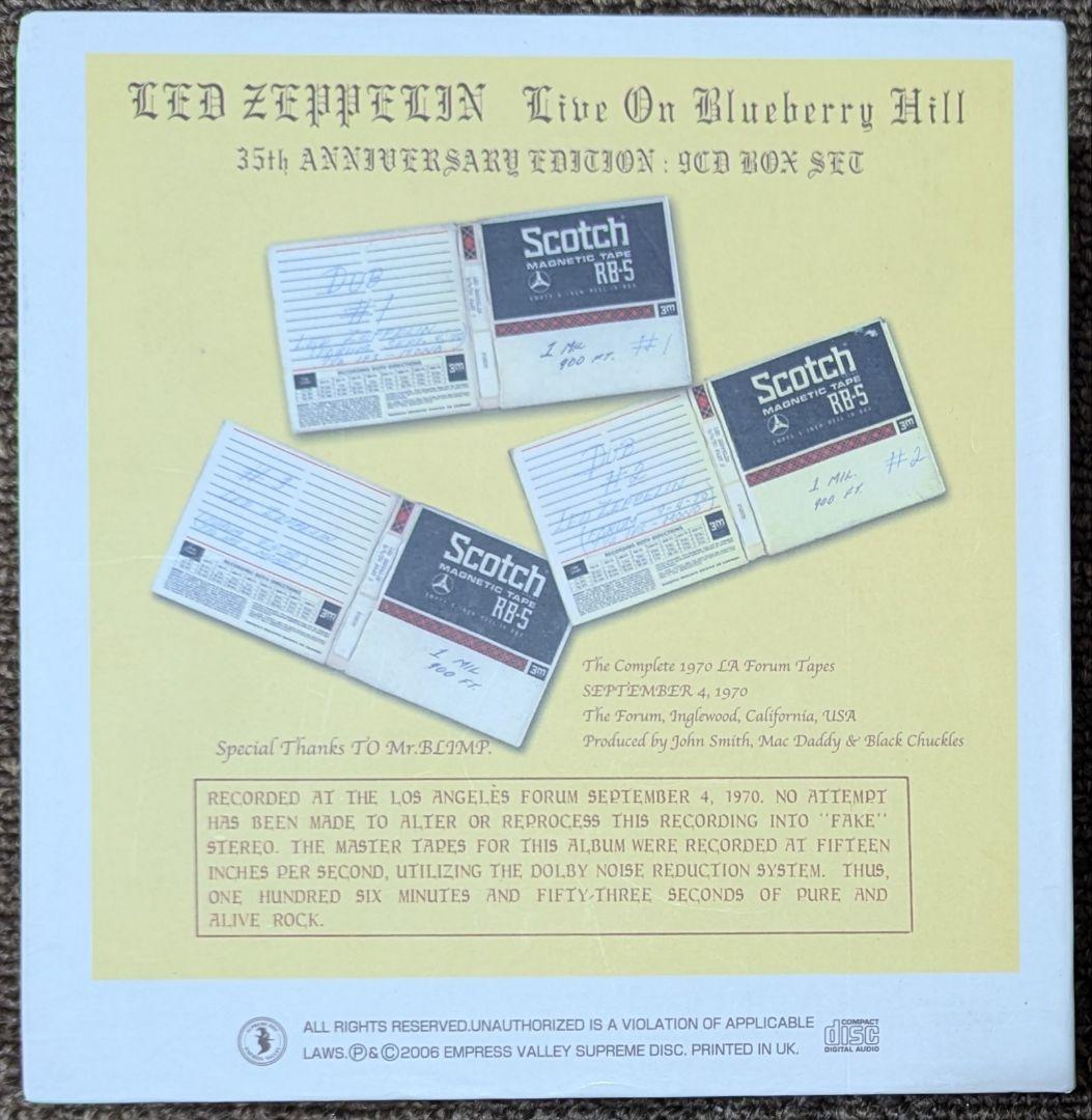 ズ*ン様 レッド・ツェッペリン:オン・ブルーベリー・ヒル⭐️9CD BOX
