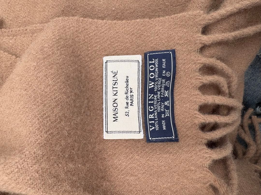 MAISON KITSUNÉ ベージュ マフラー