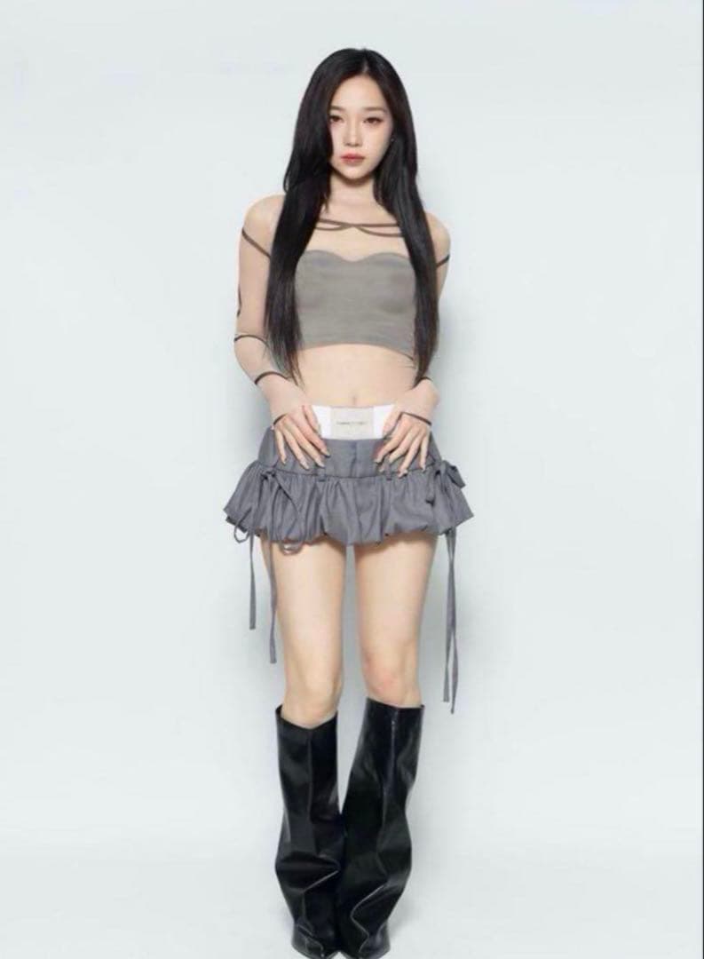 スカート THEREDTHREAD S layered balloon skirt
