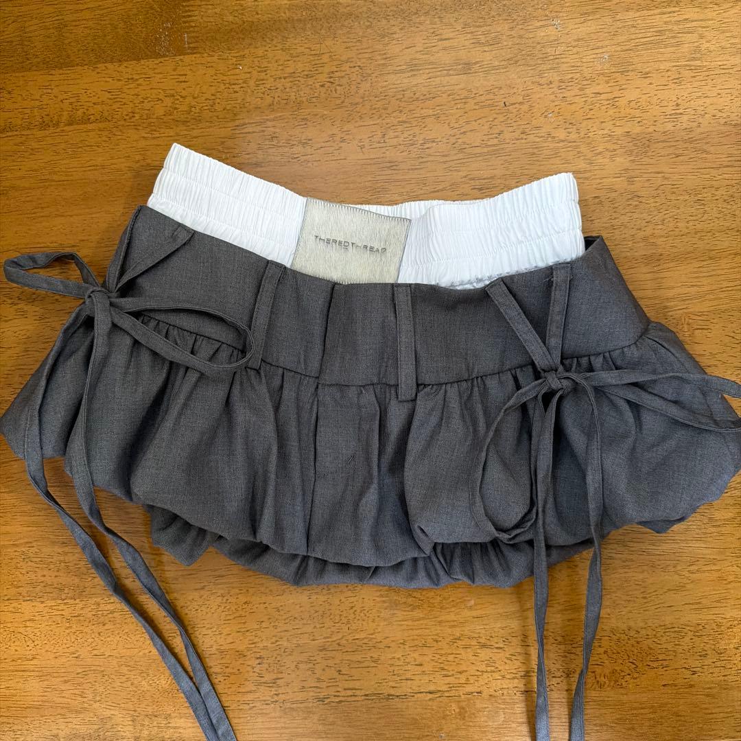 スカート THEREDTHREAD S layered balloon skirt