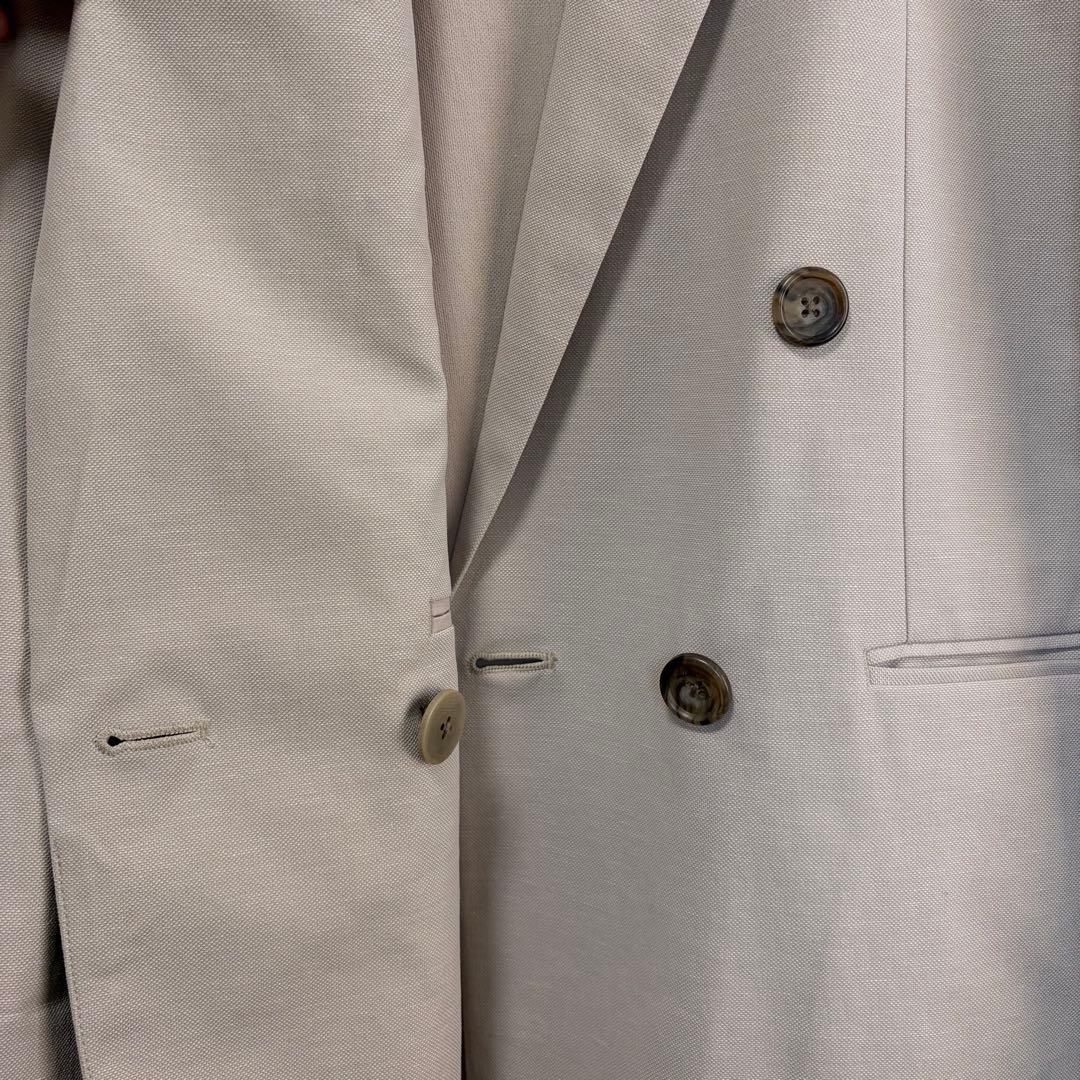 ☆25年モデル☆プラステ　リネンブレンドダブルジャケット　ベージュ　ほぼ未使用