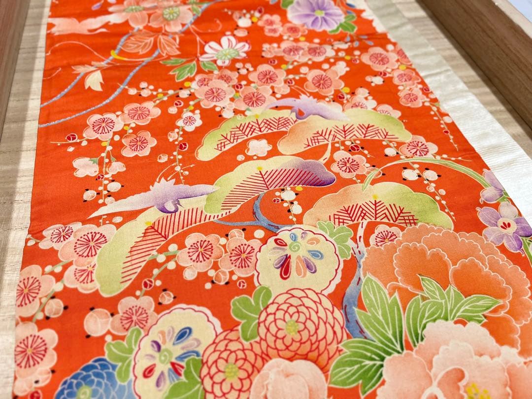 極美品◇白繻子 花車のアンティーク昼夜帯 鶴 松 デッドストック