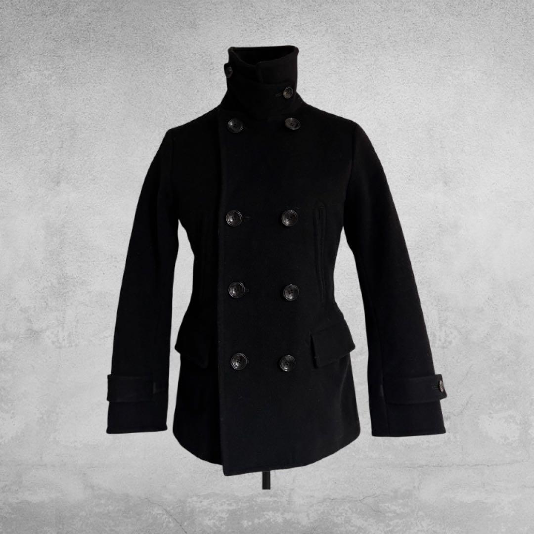 ナポレオンジャケット Pコート ウール 黒 メンズSモード お兄系 y2k