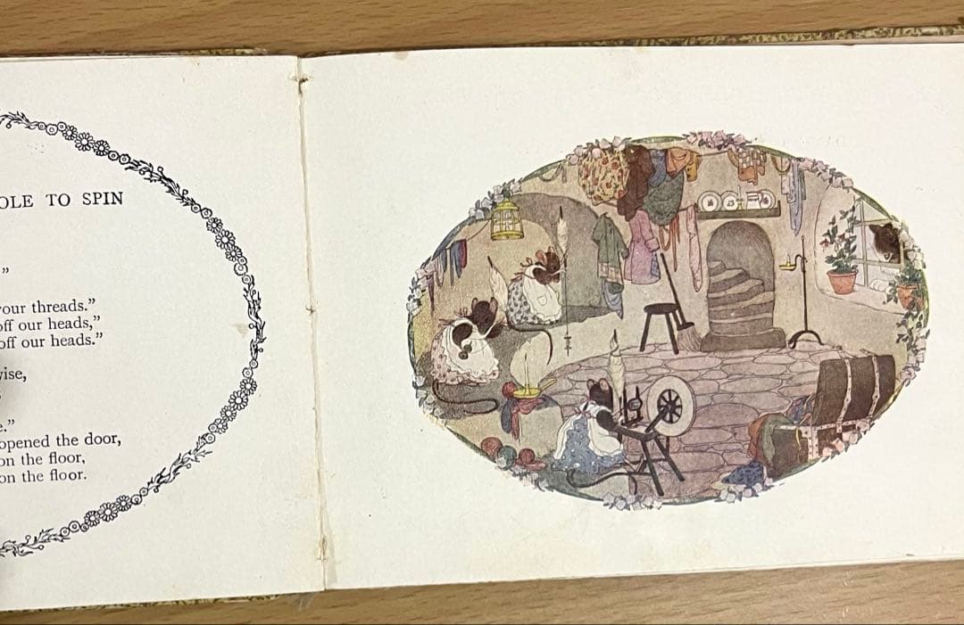 NO.332希少 アンティーク 洋書 古書 ル•メール 絵本 童謡 マザーグース