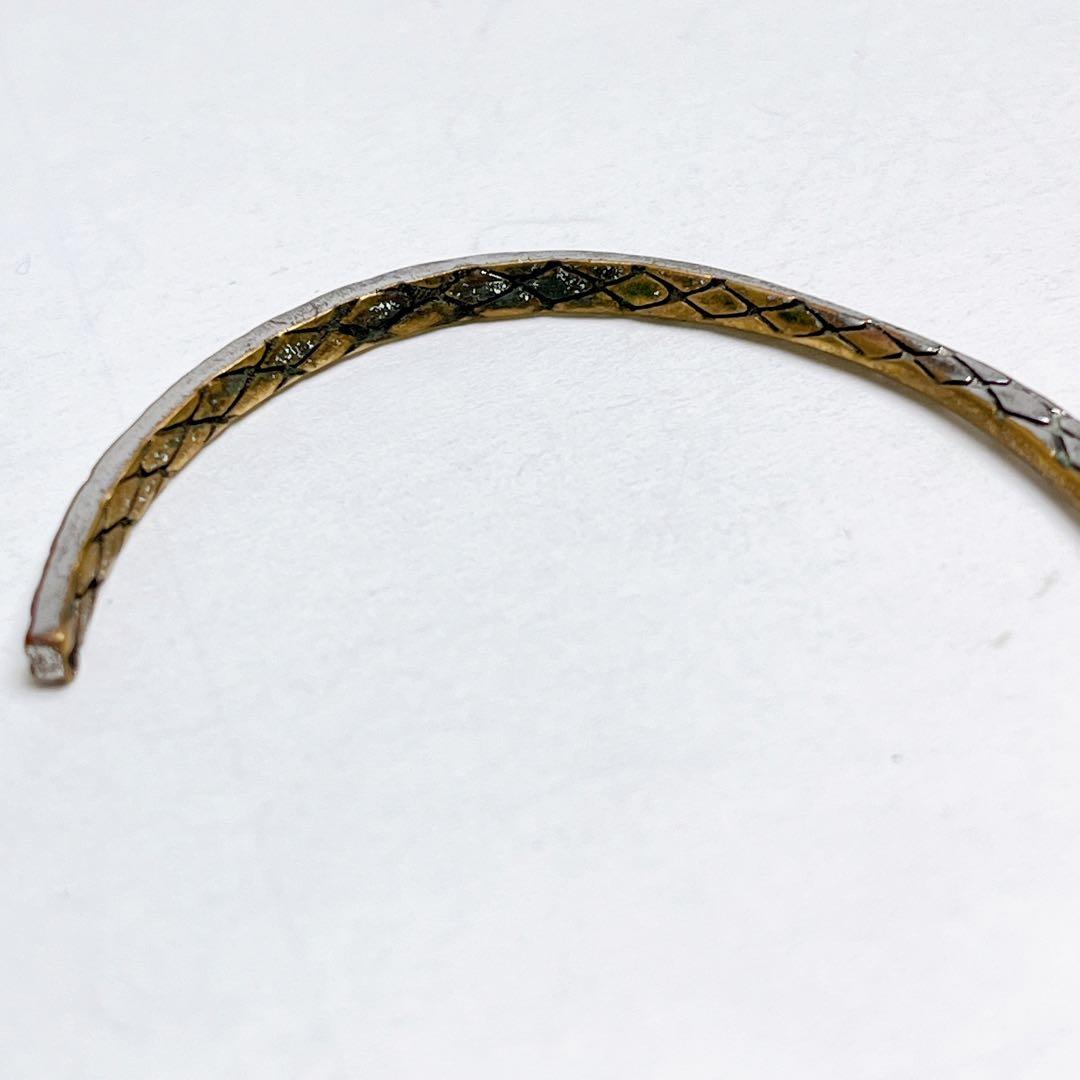 セリーヌ　バングル　スネーク　シルバー