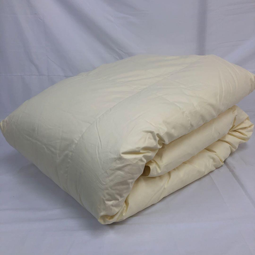 肌掛け 羽毛布団 シングル ポーランド産ホワイトマザーグース ロイヤルゴールド