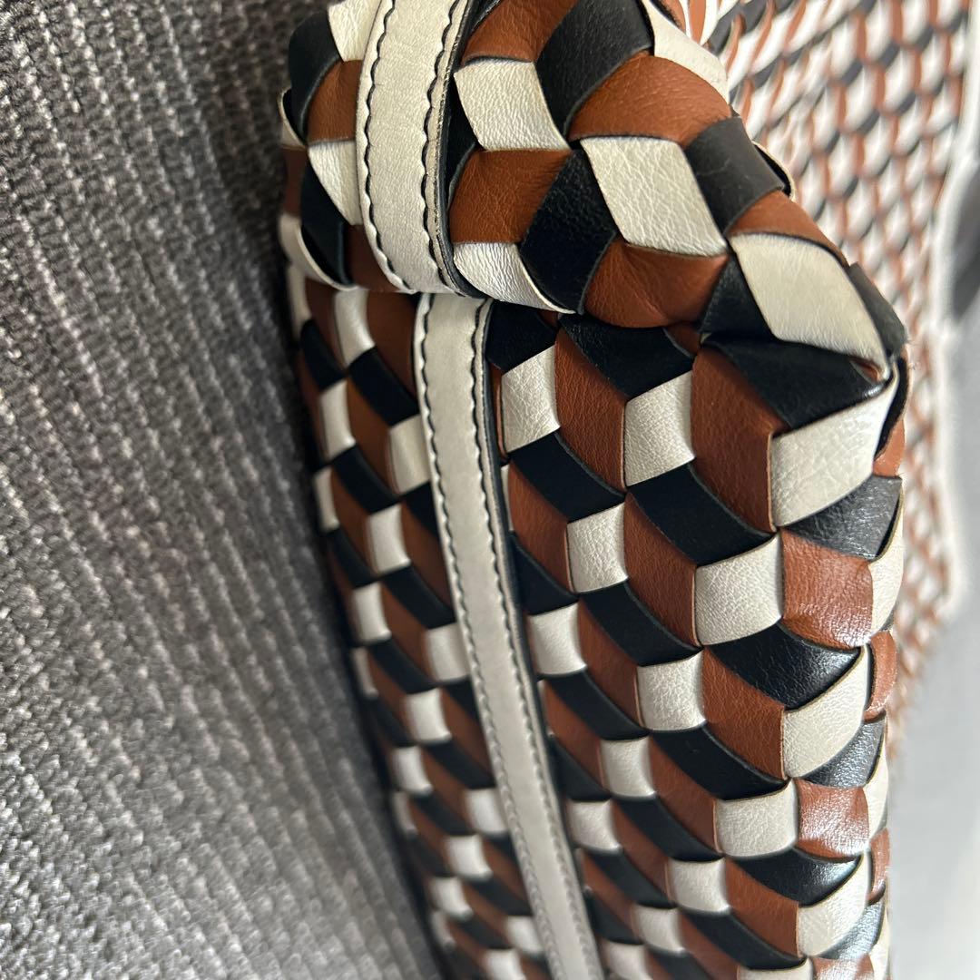 EMILIO PUCCI 幾何学模様レザートートバッグ