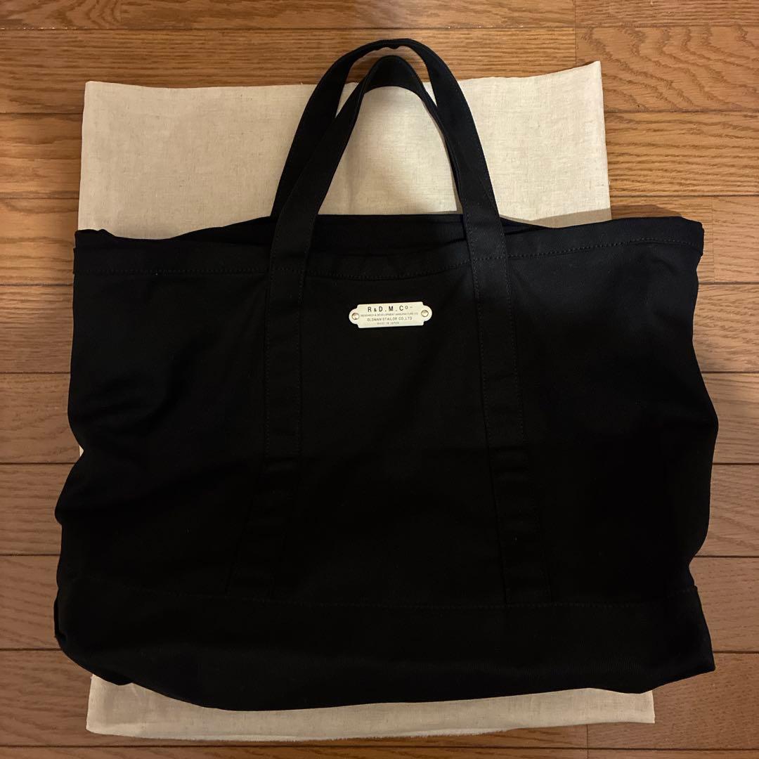 R&D.M.Co. ブラック トートバッグ LLサイズ