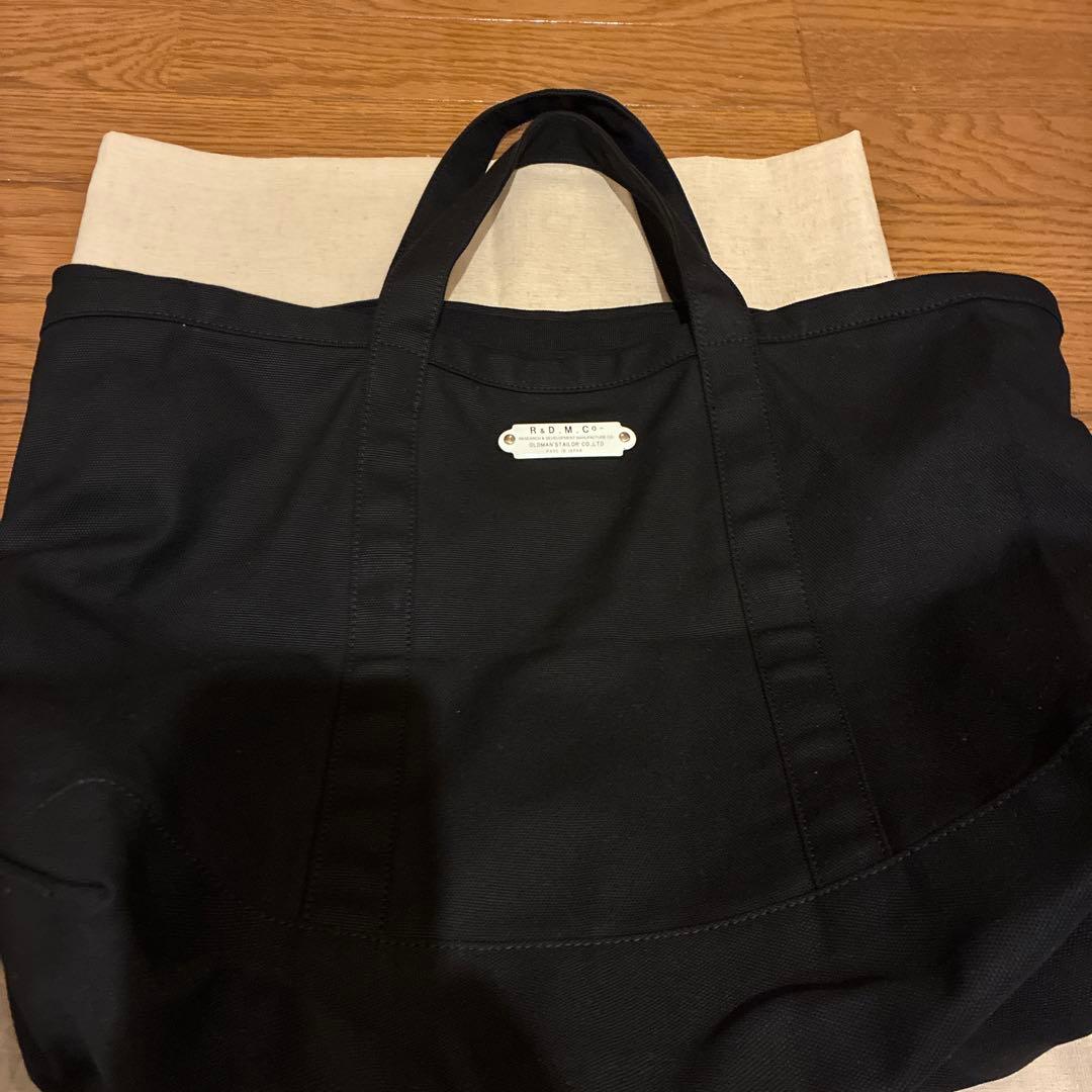 R&D.M.Co. ブラック トートバッグ LLサイズ