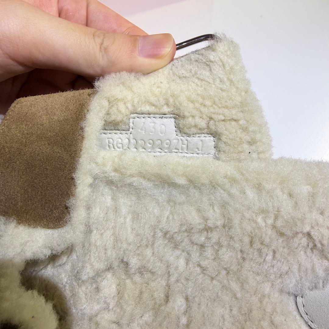 エルメス HERMES ムートンサンダル 茶　シプレ　43