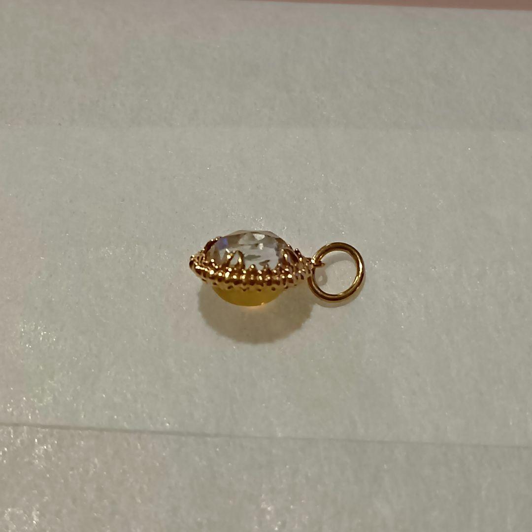 agete　k10 オパール　クォーツ　チャーム