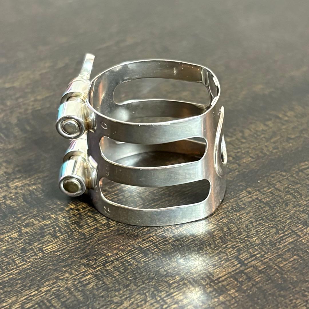 ウッドストーン　Ｂ♭クラリネットリガチャー 総銀　ソリッドシルバー