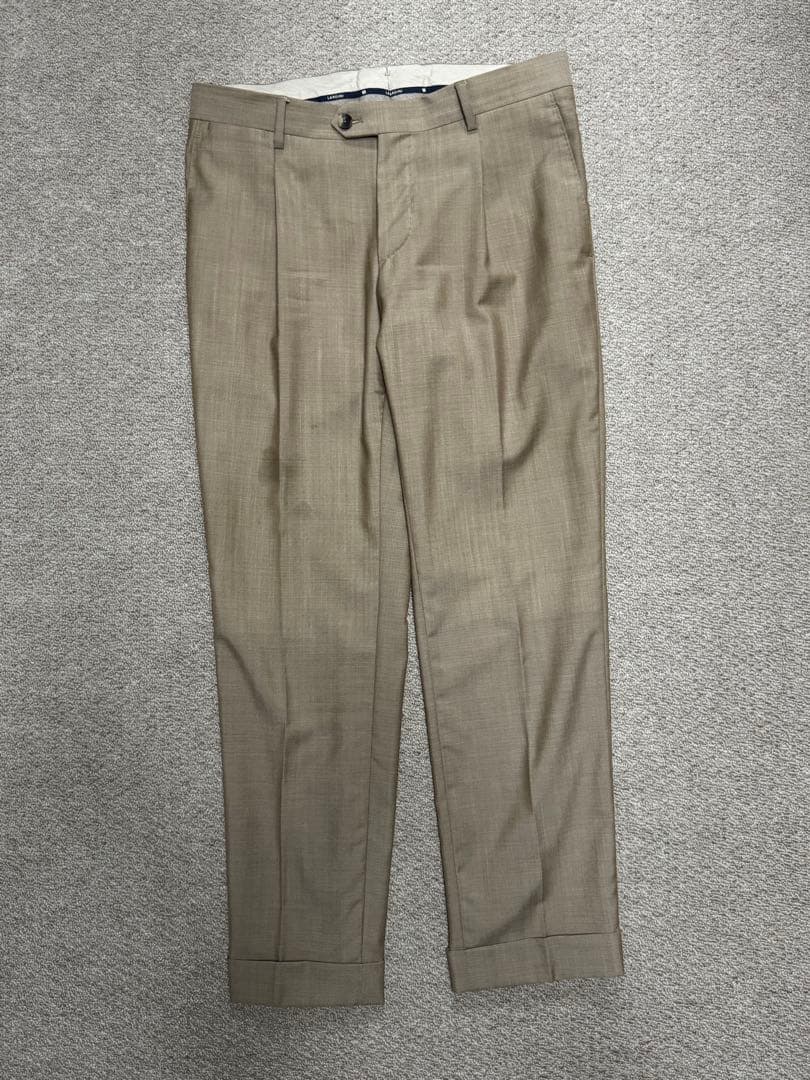 ラルディーニ シングルスーツ ウール ベージュ 春夏 46サイズ