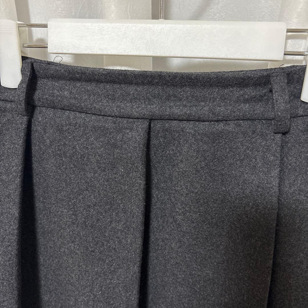 havehad ウールブレンドプリーツスカート