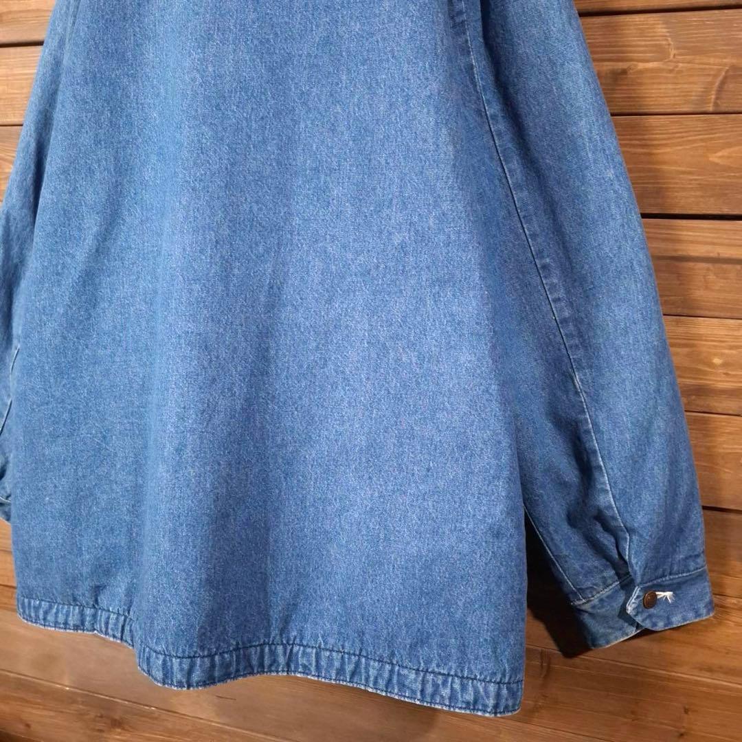 80s USA製 BIG BEN ビッグベン 企業刺繍 デニムカバーオール 48