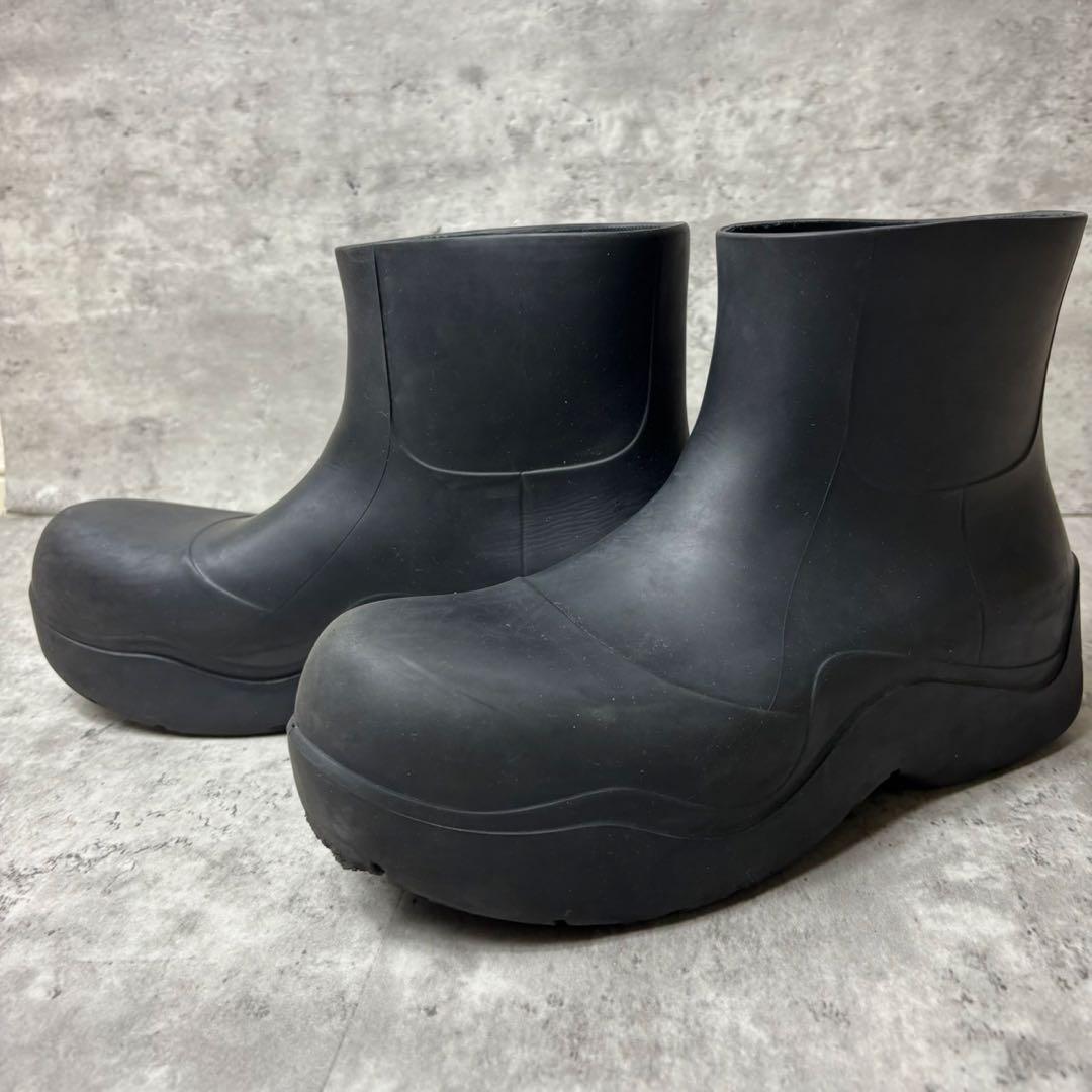 美品✨Bottega Veneta パドルブーツ ラバー 38 黒 保存袋付き