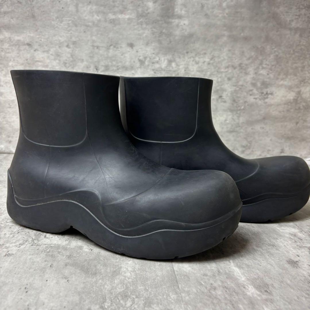 美品✨Bottega Veneta パドルブーツ ラバー 38 黒 保存袋付き
