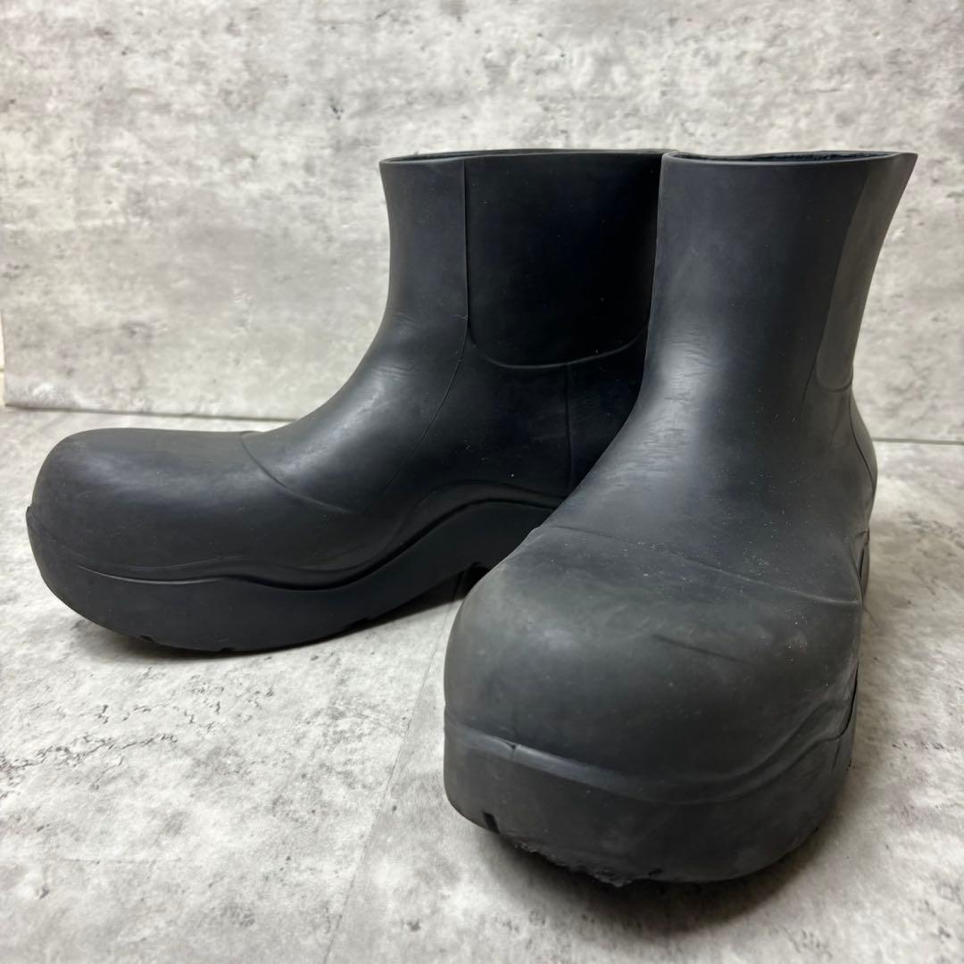 美品✨Bottega Veneta パドルブーツ ラバー 38 黒 保存袋付き