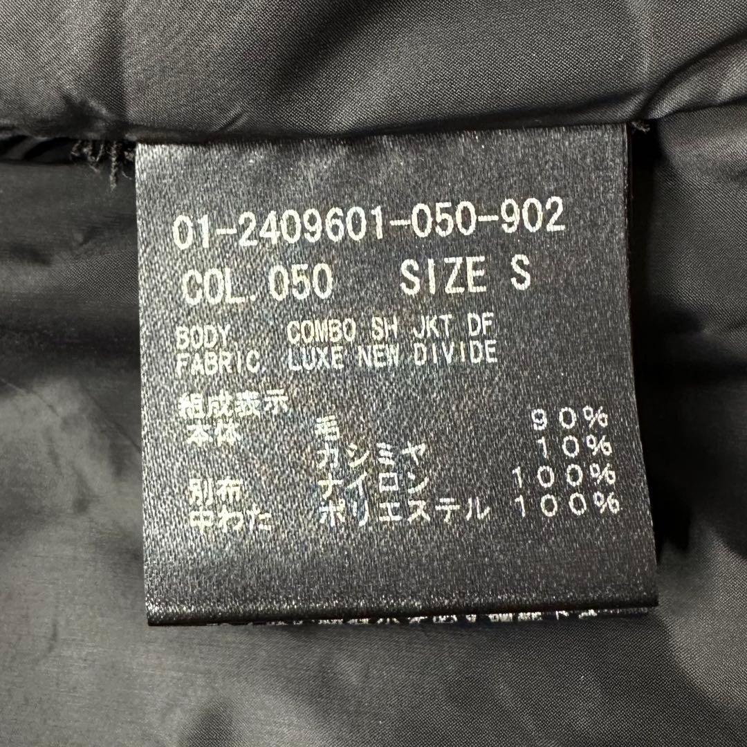 完売品◎セオリー カシミヤ コンボシャツジャケット ダブルフェイス 中綿 黒 S