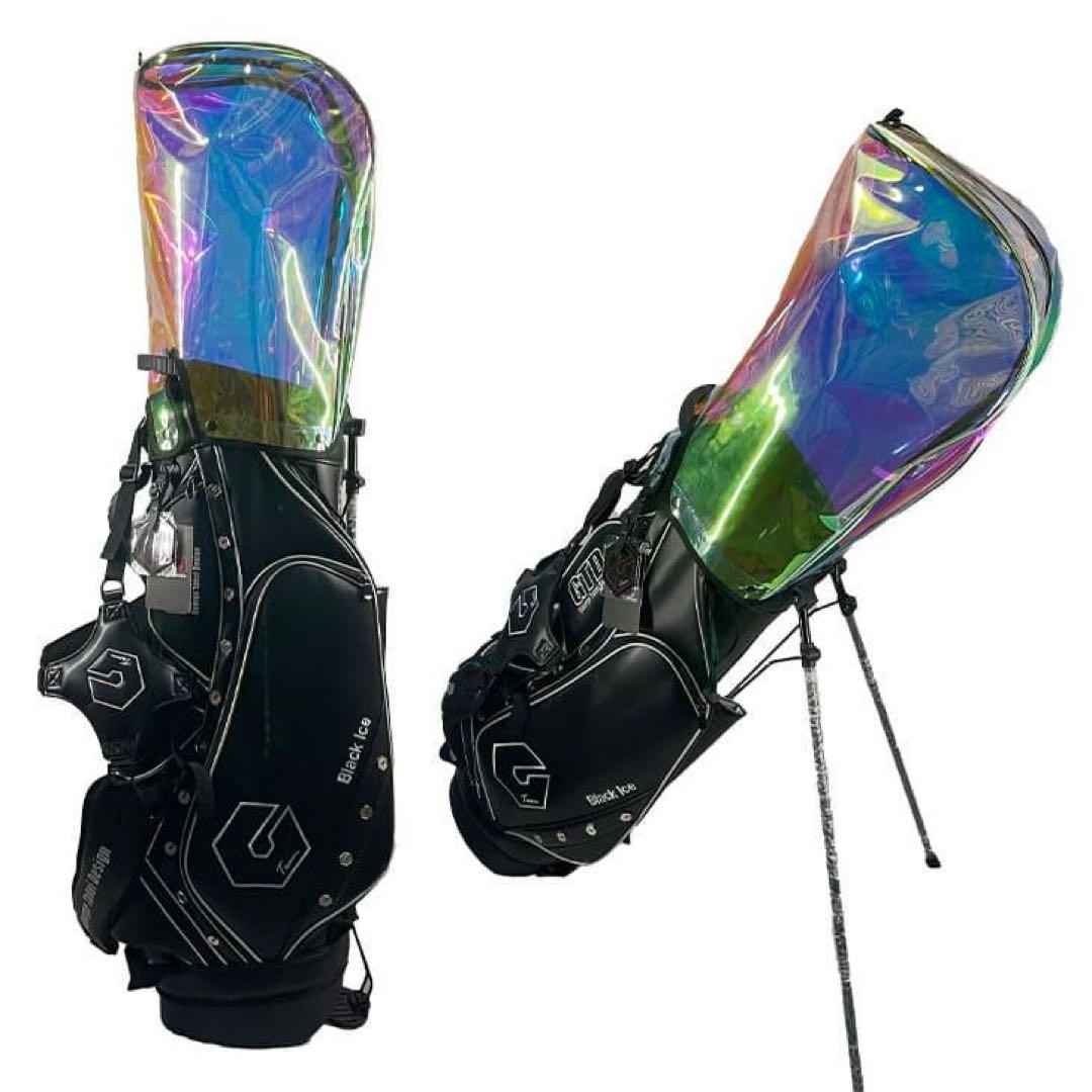【未使用・超美品】GTD Black Ice キャディバッグ　ブラック/シルバー