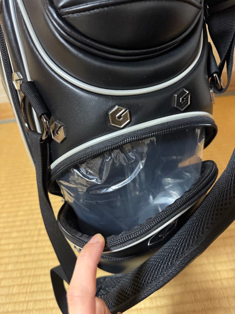 【未使用・超美品】GTD Black Ice キャディバッグ　ブラック/シルバー