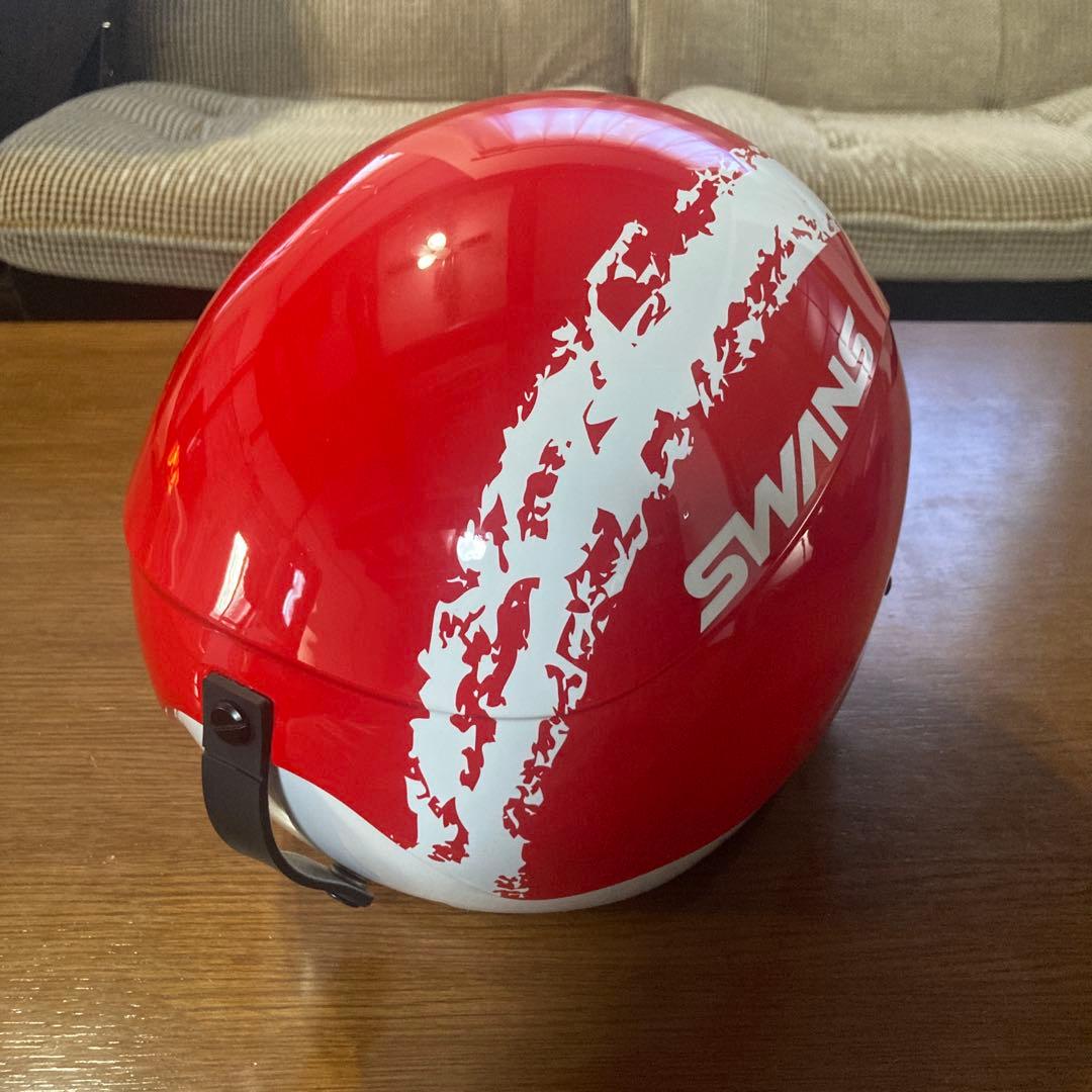 SWANS 赤 ヘルメット