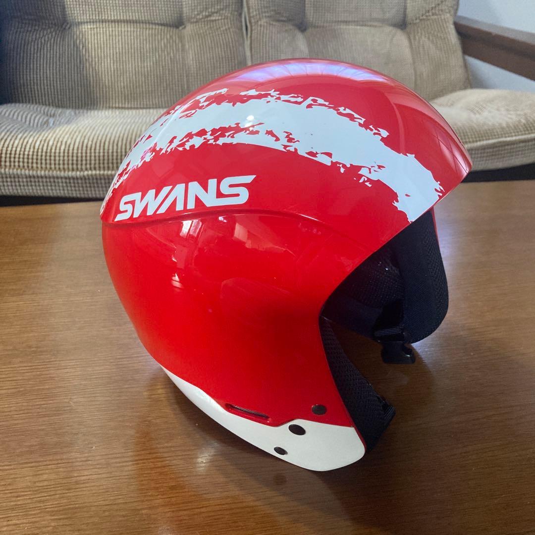 SWANS 赤 ヘルメット