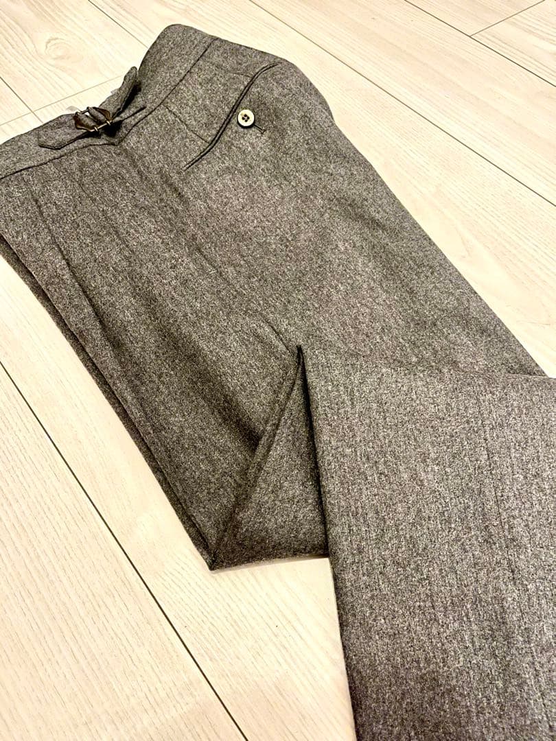 PT TORINO ワイドスラックス フランネル グレー サイズ42