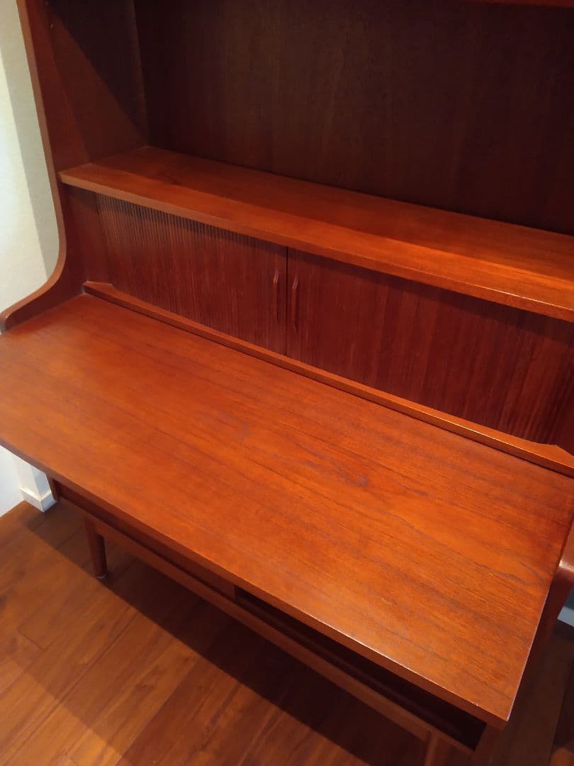 【美品】Johannes Sorth 蛇腹シェルフ チーク ヴィンテージシェルフ