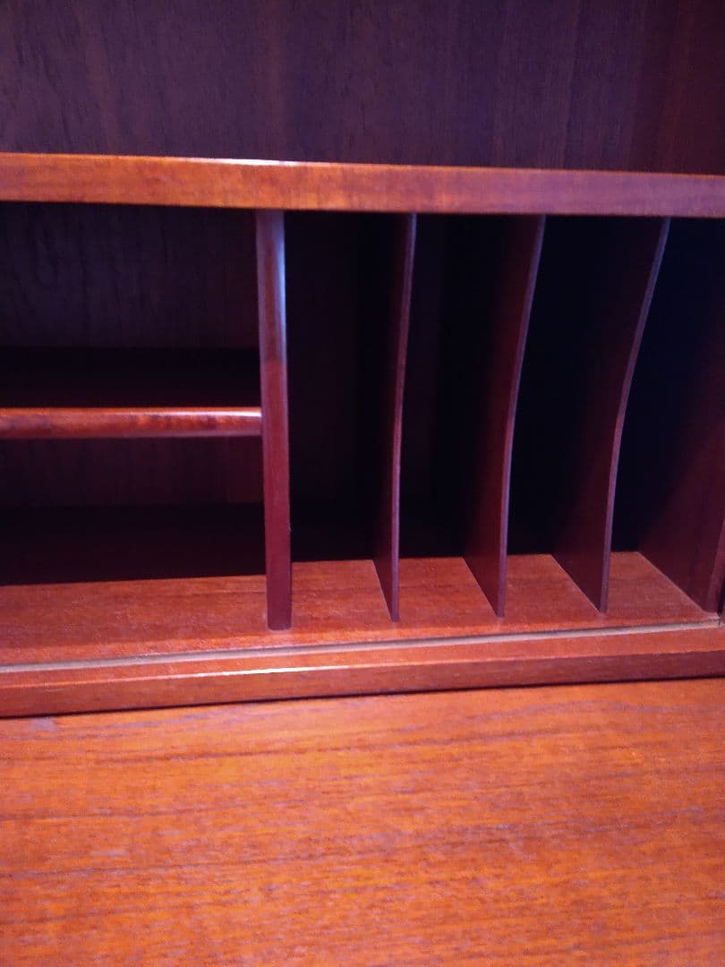 【美品】Johannes Sorth 蛇腹シェルフ チーク ヴィンテージシェルフ