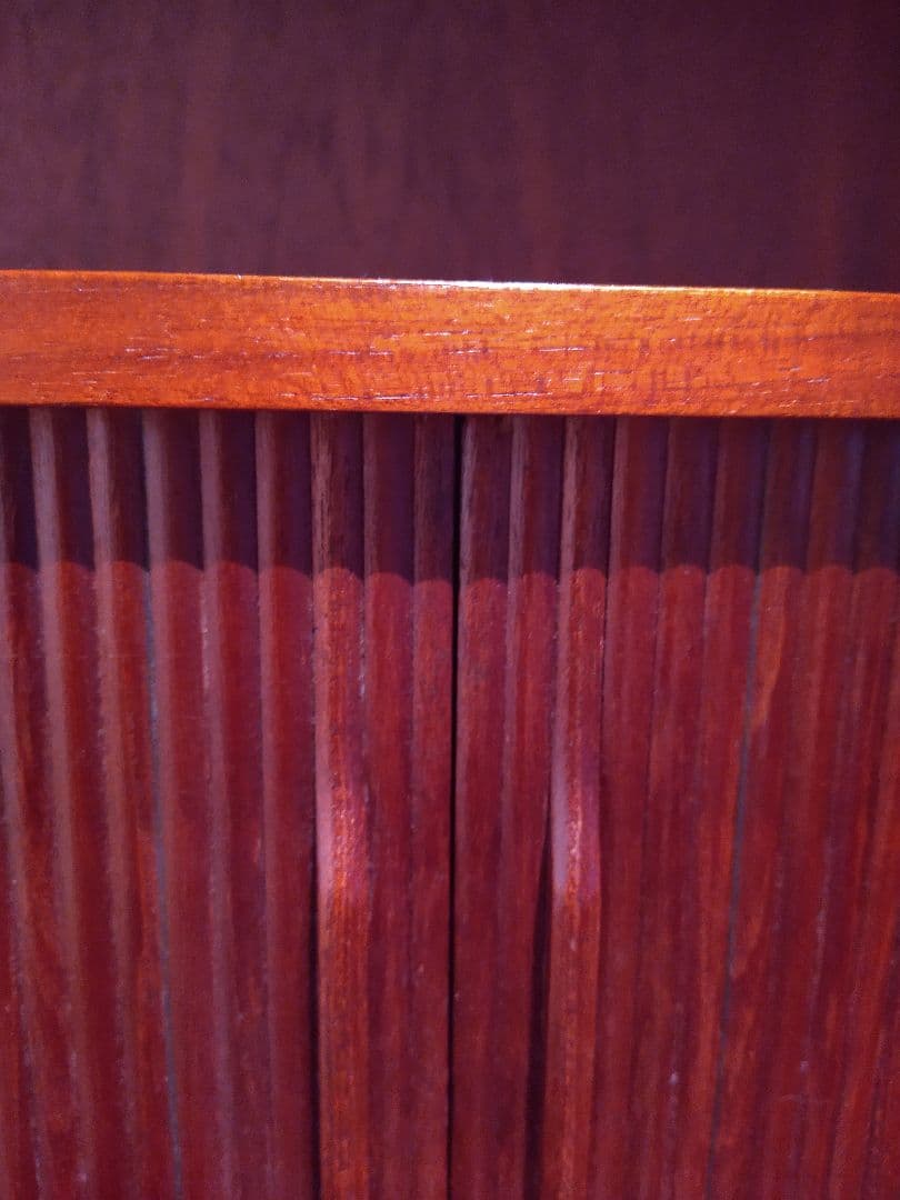 【美品】Johannes Sorth 蛇腹シェルフ チーク ヴィンテージシェルフ