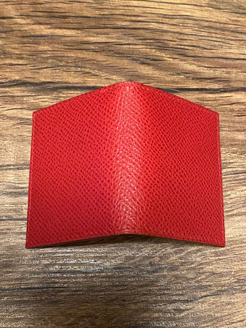 HERMES エルメス 赤 レザー フォトフレーム