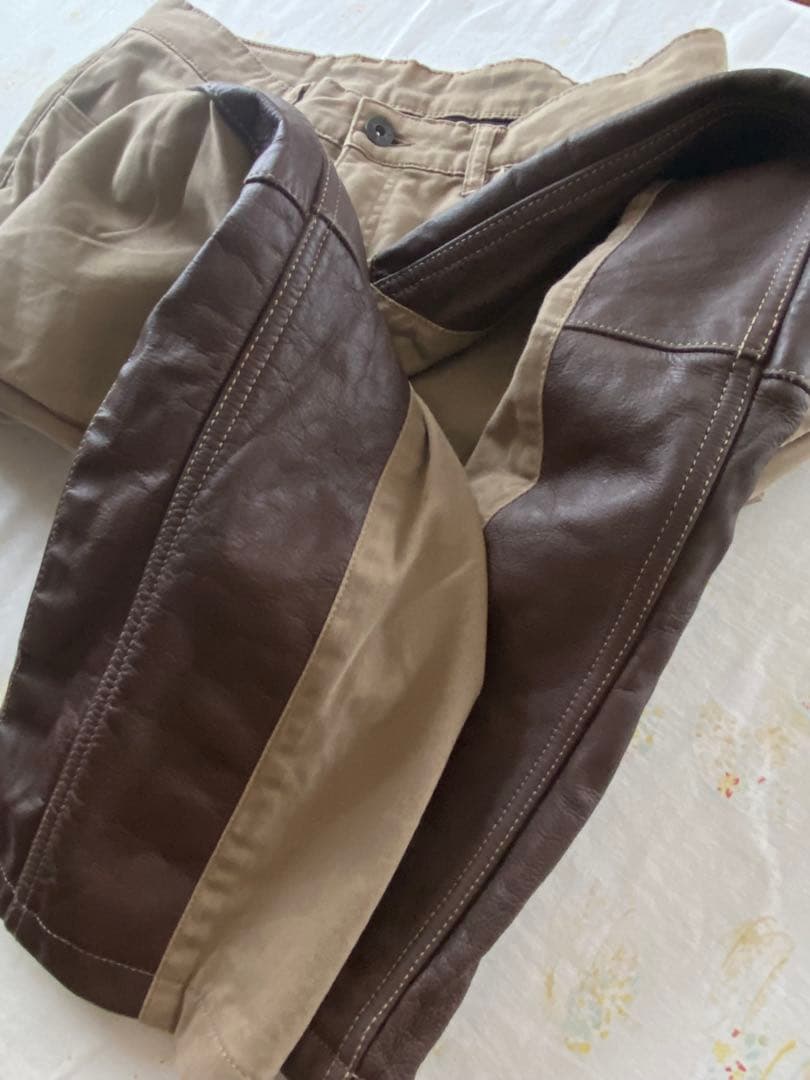 DEGNER デグナー DP-32 XL ライディングパンツ 本革 パッド付