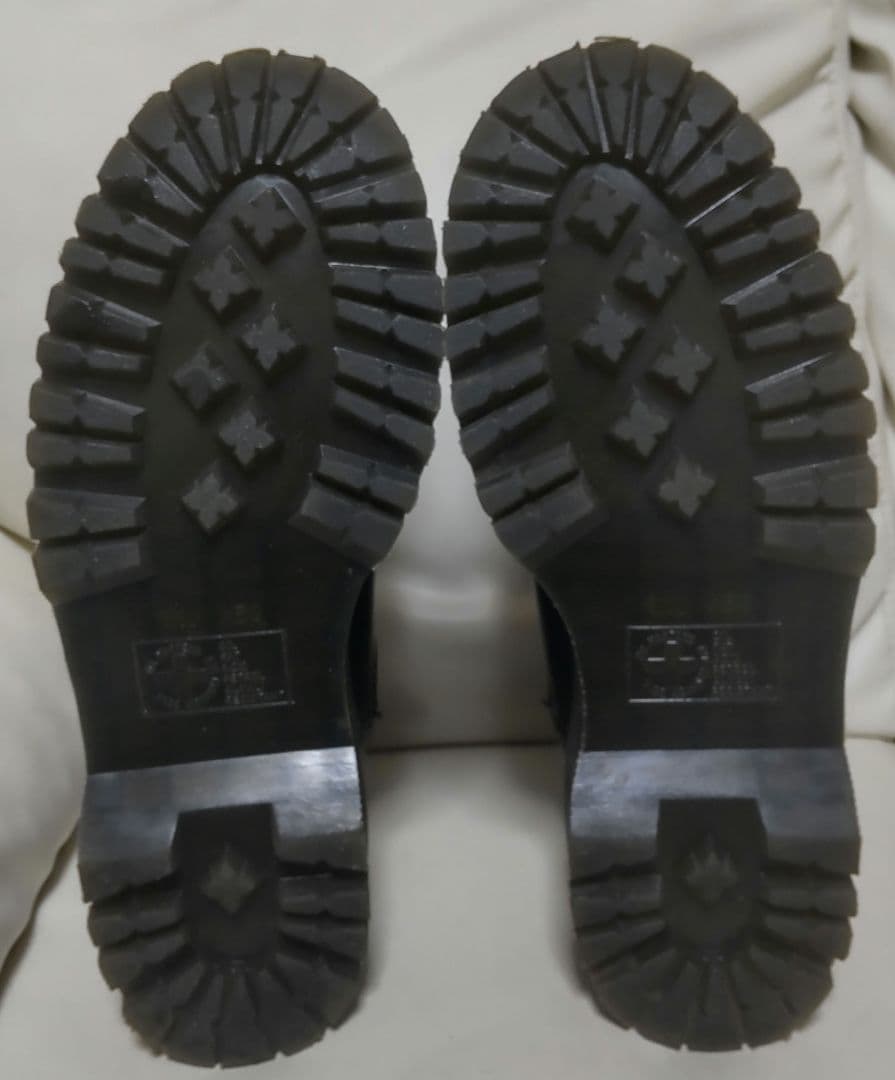 ベ*ン様 ドクターマーチン 厚底 チェルシー 黒 UK9 サイドゴアブーツ QU