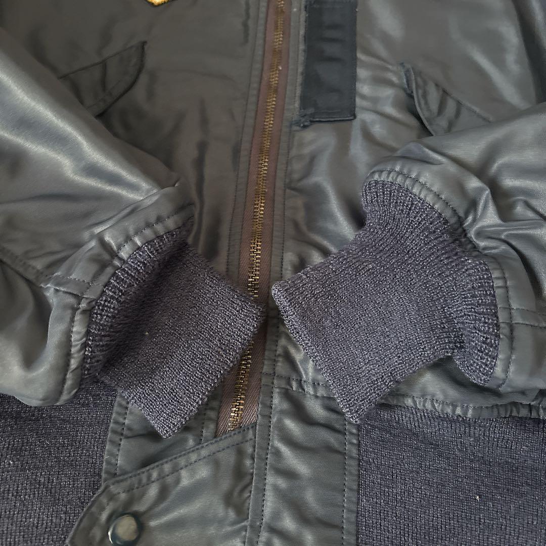 REAL McCOY’S L-2A フライトジャケット ワッペン ネイビー M