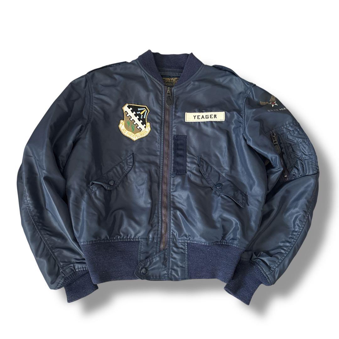 REAL McCOY’S L-2A フライトジャケット ワッペン ネイビー M
