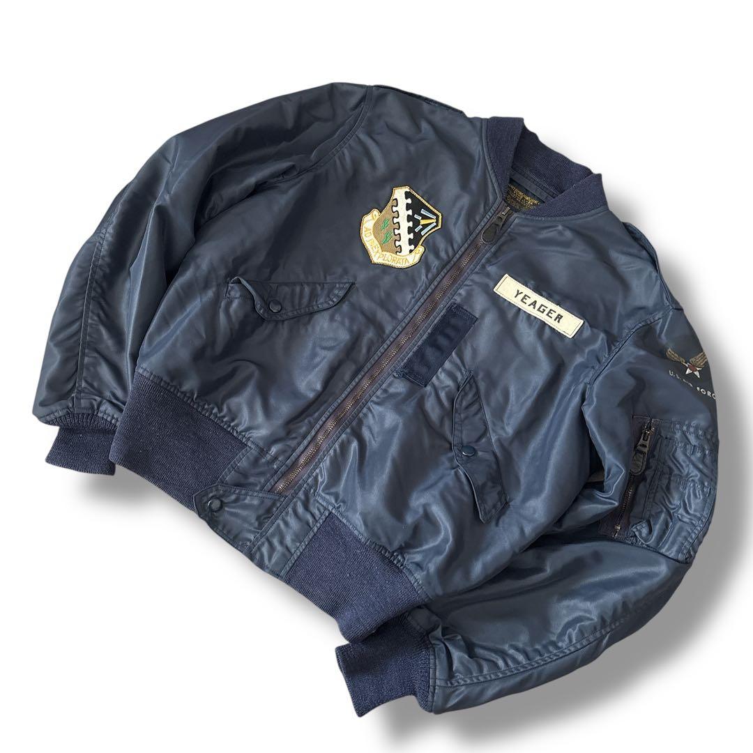 REAL McCOY’S L-2A フライトジャケット ワッペン ネイビー M