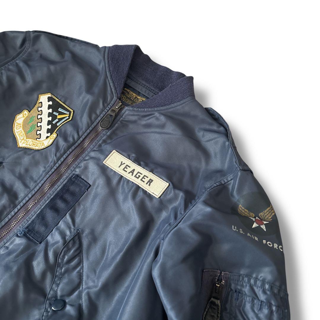 REAL McCOY’S L-2A フライトジャケット ワッペン ネイビー M