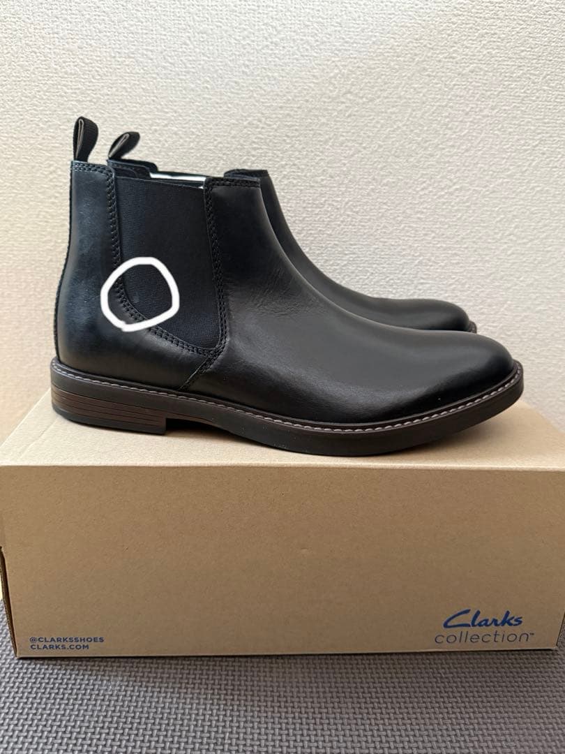 Clarks(クラークス) メンズ ポールソンアップ 本革ブーツ サイドゴア