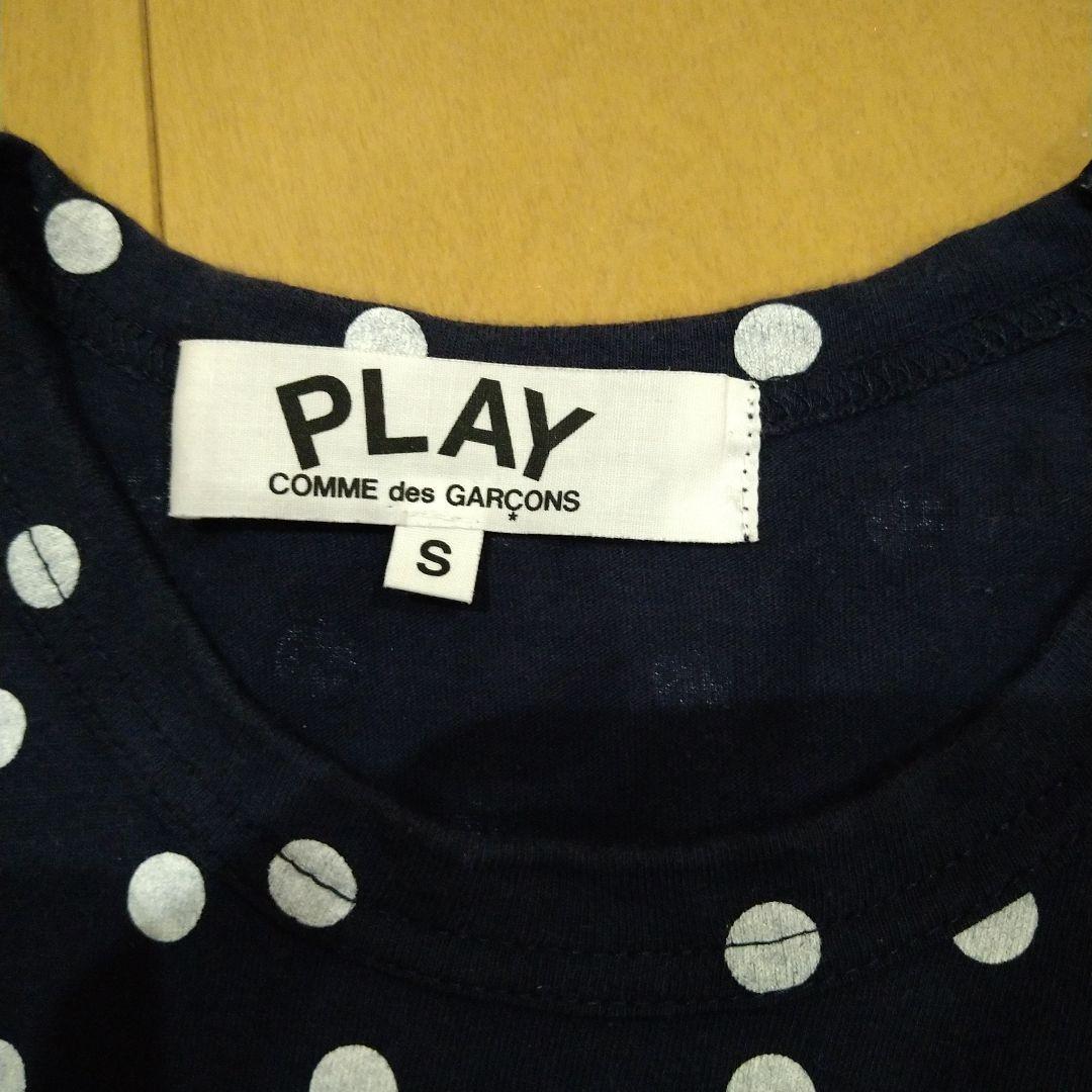 PLAY COMME des GARÇONS 水玉　ドット柄長袖Tシャツ