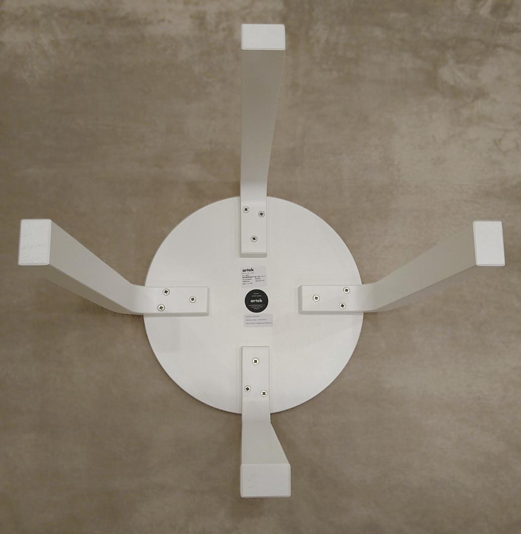 C*V様 artek アルテック スツールE60 ４本脚 オールホワイトラッカー